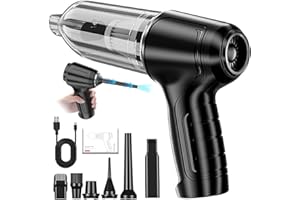 Unipampa Aspirateur Voiture Puissant 2 en 1, Aspirateur à Main sans Fil & Soufflette Air, 12kPA Aspirateur de Voiture, Mini Aspirateur à Main, Filtre HEPA, pour Voiture/Animal Domestique/Maison