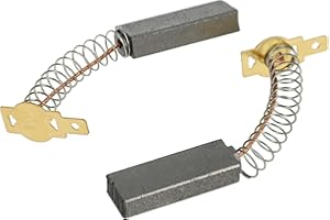 vhbw 2x Balai en charbon, charbon moteur, charbon abrasif 6,3mm x 11mm x 32mm pour aspirateur, machine à couper, etc.