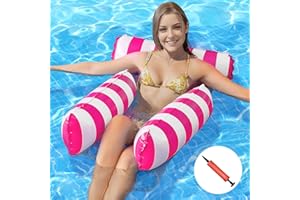 YOGINGO Inflatable Water Hammock, Portable Swimming Chair, Pool Toy for Men&Women, Inflatable Deckchairs for Swimming Pools, Beaches