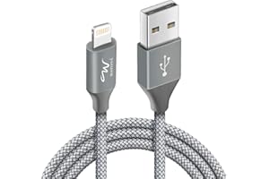 Wayona Nylon Braided USB to Lightning Fast Charging and Data Sync Cable Compatible for iPhone 13, 12,11, X, 8, 7, 6, 5, iPad 