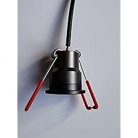 3W LED Mini Einbaustrahler, Aluminium, IP65 Wassergeschützt, 3000K Warmweiß, Dimmbar, Funk-Netzteil, Minispots für Innen…