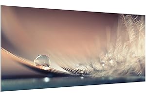 Bilderwelten Spritzschutz Glas - Story of a Waterdrop - Quer 1:2, HxB: 59cm x 120cm