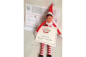 ELF FUN CLUB Elf says Goodbye with a Nice Certificate post card Prop Accessories Props Ideas Joke Christmas Decoration