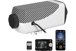 LIKACI Diesel Heizung 5KW-8KW 12V/24V Diesel Luft Auto Parkplatz Heizung mit Bluetooth APP Steuerung, aufgerüstete LCD Schalter Anzeige und Fernbedienung für schnelle Heizung, für Wohnmobil, Garage