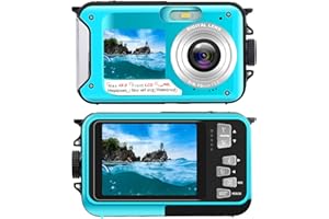 YIXINXIN Unterwasserkamera 2.7K wasserdichte Kamera 48 MP Digitalkamera Unterwasserkamera Dual Screen LCD Farbdisplays wasserdichte Selfie Unterwasserkamera
