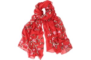 MAIRY Scarf for Women Lightweight Silk Feeling Hair Wrap Wedding Headscarfs Chiffion Shawls and Wraps,GB17065001