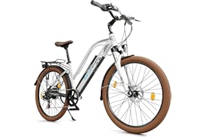 ‎BLUEWHEEL ELECTROMOBILITY BLUEWHEEL 26" innovatives City E-Bike I Deutsche Qualitätsmarke I bis 150 km Reichweite & App I EU konformes E Bike + Nabenmotor I 7 Gänge + 25 km/h, |BXB85 Elektrofahrrad