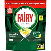 كبسولة/قرص منظف غسالة الأطباق Fairy All in One برائحة الليمون 60 غسلة
