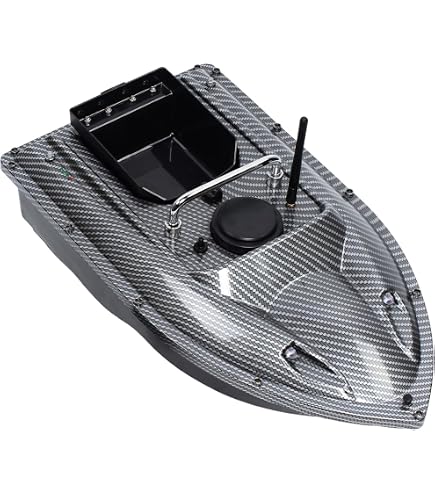 Barca Per Esche Pesca Bait Boat Radiocomandata 500 M | Barca Esca GPS Con Batteria Li-ion 5200 MAh, Ritorno Automatico, Capienza 2 Kg, Luce LED