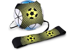 WinGluge Trainer da Calcio Accessori L’Allenamento Individuale, Cintura Calcio Elastica Regolabile, Attrezzatura Banda Elastica per Palloni da Calcio per Controllo Palla e Pallone Regalo per Bambino