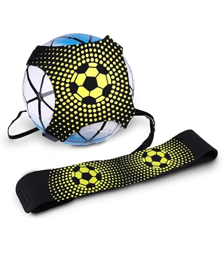 Waldspring Ceinture D’Entraînement De Football Réglable – Avec Griffes De Maintien Pour Ballons Taille 3, 4 Et 5 – Matériau Nylon Durable, Sécurisée – Pour Jeunes Et Adultes