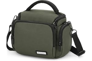 UBORSE Custodia per Fotocamera SLR con Tracolla, Borsa Digitale Compatte Piccola, Borse per Reflex Fotocamere Mirrorless Protezione