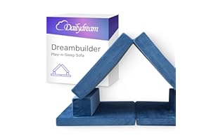 Dailydream Dreambuilder Play-n-Sleep - Divano da gioco per bambini, 168 x 84 x 55 cm, colore: Blu