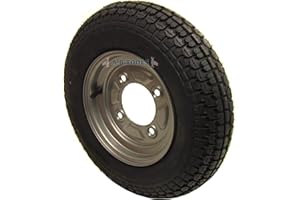 AB TOOLS Remolque de neumático y rueda 3.50-8 con 115mm PCD para Erde, 4 pliegues Daxara TRSP12