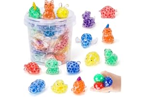 Dikence Mochi Squishy Fidget Toys for Kids Stress Relief Toy with Sensory Water Beads and Storage Box - Popular Mini Toy Gifts