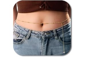 VAMA Adjustable Golden Beads Chain Waist Hip Belly Chains Kamarband Body Kamar karddhani Kamar bandh Saree Vaddanam for Girls & Women