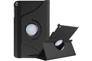 Housse Etui pour Samsung Galaxy Tab A7 10.4" 2020 SM-T500/505 Coque avec Support Rotatif 360° avec Stylet Toproduits® (Noir)