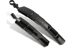 TAGVO Parafango Bici, Parafanghi Bici retrattili Set Mountain Bike Anteriore e Posteriore Parafango Bici Portatile Regolabile per MTB