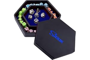 SIQUK Tavola Dadi PU e Velluto Vassoio per Dadi per DND RGP Giochi da Tavolo, Blu