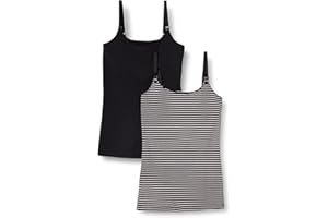 Amazon Essentials Damen Stillfreundliches Unterhemd Mit Verstellbaren Trägern Und Integriertem Regal-BH