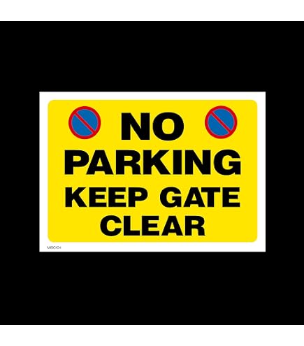 Do Not Block Gate Signs Sign | No Parking in Front of Gate with Car Symbol Décor | 24 x 24 | 120 Mil Thick Aluminum Composite | Sigo Signs
