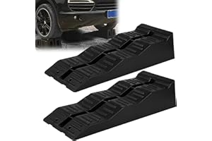 CHSG 2 Rampa di Carico per Auto, Resistenti Fino a 4 t, Antiscivolo, Compatibile con Auto e Camper, Adatta per Riparazioni di Auto, Cambio di Pneumatici, Sollevamento di Carichi