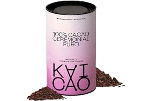 Kaicao Cacao Ceremonial - Cacao Puro Triturado en Polvo 200g - Sin Azúcar, Vegano, sin Gluten, Dieta Keto - Origen Hacienda Victoria, Ecuador
