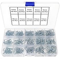 85 Fascette Stringitubo In Acciaio Zincato - 10 Misure Da 7 A 18 Mm Per Tubi Flessibili E Cavi - Foto 11