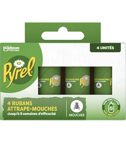 Rubans Tue-mouches Collants - Lot De 20 Pièges à Mouches Pour Intérieur Et Extérieur - 3