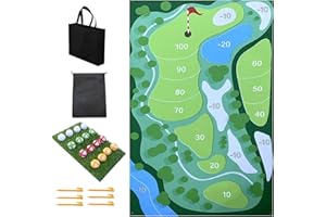 RIANPESN Golf Chipping Mat, Golf Battle Royale, Golf Training Mat, Golf Hitting Mat,chip And Stick Golf Game Mat With 16 Golf Balls,Golf Games Set