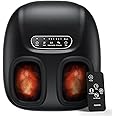 RENPHO Portable Foot Massager with Heat for Plantar Fasciitis, 3D Kneading, Compression, Remote, Electric Shiatsu Feet Massager, Mothers Day Gifts, Gifts for Women Men, Fits Men Size Up to 10