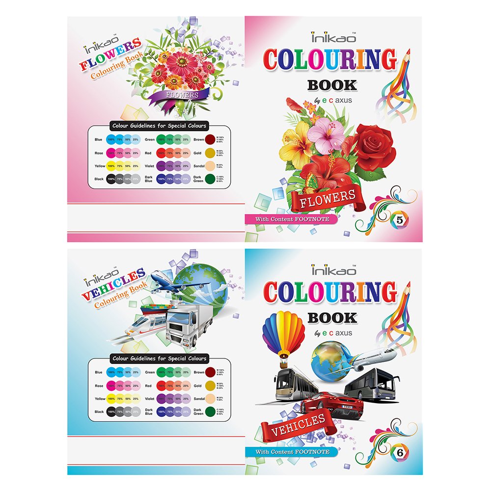 InIkao Colouring Books For Kids | Pack of 12 Copy Coloring Activity Book Collections for age 3+ Years Children - Image 5