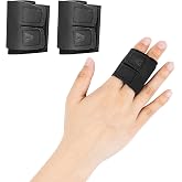 ONTYZZ Finger Support 2 Pieces Finger Splints Neoprene Finger Splints Adjustable Finger Stabilizer Soft Finger Protector Slee