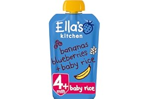 ELLA'S KITCHEN EllaS Kitchen Banana Apple + Blueberry Baby Rice From 4 Months 120g