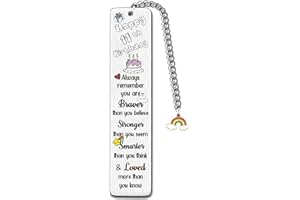 FCZIVA Bookmarks Birthday Gifts Inspirational Son Daughter Encouragement Happy 11th Birthday Present Personalized Book Lover Birth Day Rainbow Keepsakes for Brother Sister Friends Niece Nephew Bestie (11th)