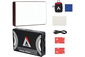 Aputure MC RGBWW Filmato Luce con Full HSI Color Control e una gamma CCT di 3200K-6500K, mini luce MC LED per riprese video Caratteristiche USB-C PD e Qi Wireless Charging