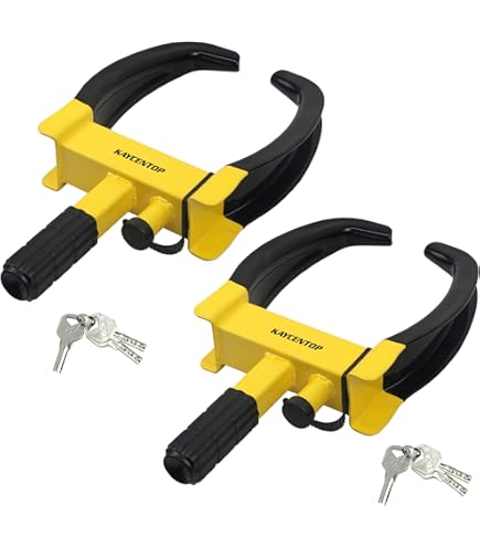 2-Pack Heavy Duty Wheel Lock Clamp Boot - Adjustable Tire Lock Anti-Theft Device For Car, Truck, UTV, ATV - View #10