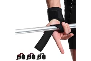 MERCURYAL Straps Gym con Muñequera para Levantamiento de Pesas y Powerlifting - Muñequeras Gym - Lifting Straps - Correas de Agarre - Agarraderas de Gimnasio para Peso Muerto