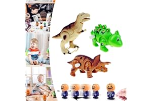 YAAVAAW 3 piezas Dinosaurio Juguetes de Cuerda de Halloween para Niños,Divertidos Juguetes Mecánicos Relojería,Dinosaurio que Caminan,Regalos de Fiesta Cumpleaños Rellenos Calcetines Bolsas de Navidad