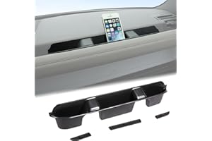 Aunginsy Co-Pilot Dashboard Organizer Tray Compatible with Land Rover Defender 90/110/130 2020-2024 Car Center Console Passenger Side Storage Box Container Insert Groove ABS Accessories(with Mat)