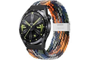 AidorMax Cinturino a Sgancio Rapido 22 mm, Cinturini in Elegante e Confortevole Elastico Traspirante con Fibbia Regolabile in Acciaio Inox per Smartwatch e Orologi (Camuffamento)