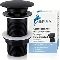Bevankly Retro watervalkraan mat zwart eengreeps badkamer kraan messing