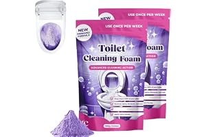 2 stycken Fizzclean WC-rengörare, mycket stark, WC rengöring toalettrengöring skum, touchfri toalettrengöring, stark avkalkning för att göra toaletten ljus och fräsch, 100 g