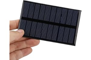ZERODIS Mini panneau solaire polycristallin haute efficacité 1,2 W 5 V - Module de de batterie pour téléphone portable, jouet