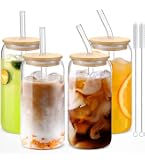 Set van 4 drinkglazen met deksel HIER kopen