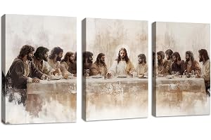 3 st sista måltiden kanvas väggkonst för kyrka bön rum kristen klassisk Jesus inramad väggmålning religiös kristus canvas try