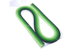 ODETOJOY Quilling Papier 5mm Bande de Papier pour Quilling Lot de 120pcs Quilling pour DIY Craft, Bande de quilling dégradé vert