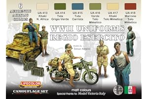 Kit aerografo di colori camouflage LifeColor CS14 ITALIAN WWII REGIO ESERCITO UNIFORMS