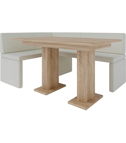 Akiko Metaal A Hoekbank voor je eetkamer, keuken, modern, zithoek, eethoek, Perfect voor keuken, kantoor en receptie, Solide en sterke afwerking, (128 x 168-Links-Soft29