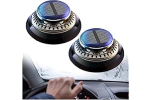 FLEDIMO Timnamy Car Defroster, Electromagnetic Molecular Interference Antifreeze Snow Removal Instrument, Mini Portable Kinetic Heater, Timnamy, Vehicle Microwave Molecular Deicing Instrument (Black 2PC)